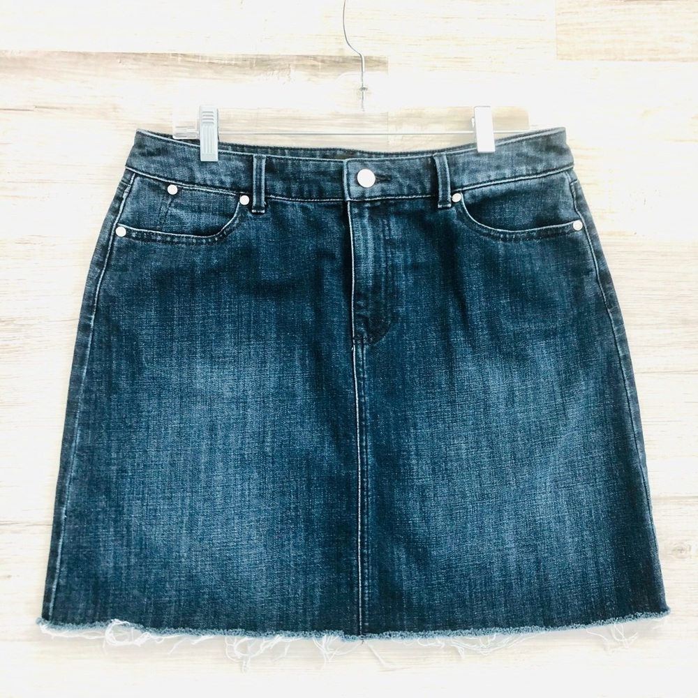 Talbots Dark Denim Mini Skirt